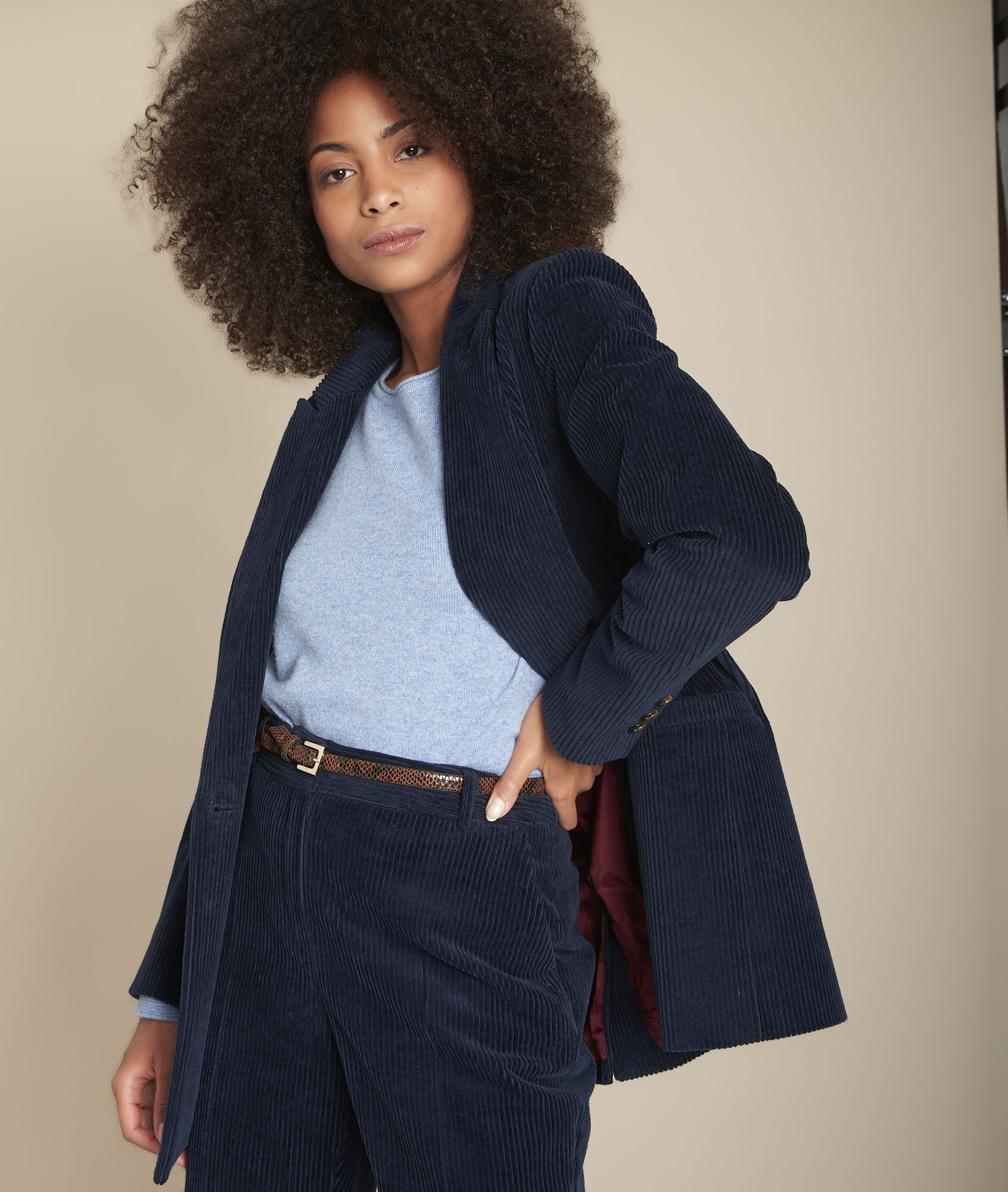 womens navy corduroy jacket