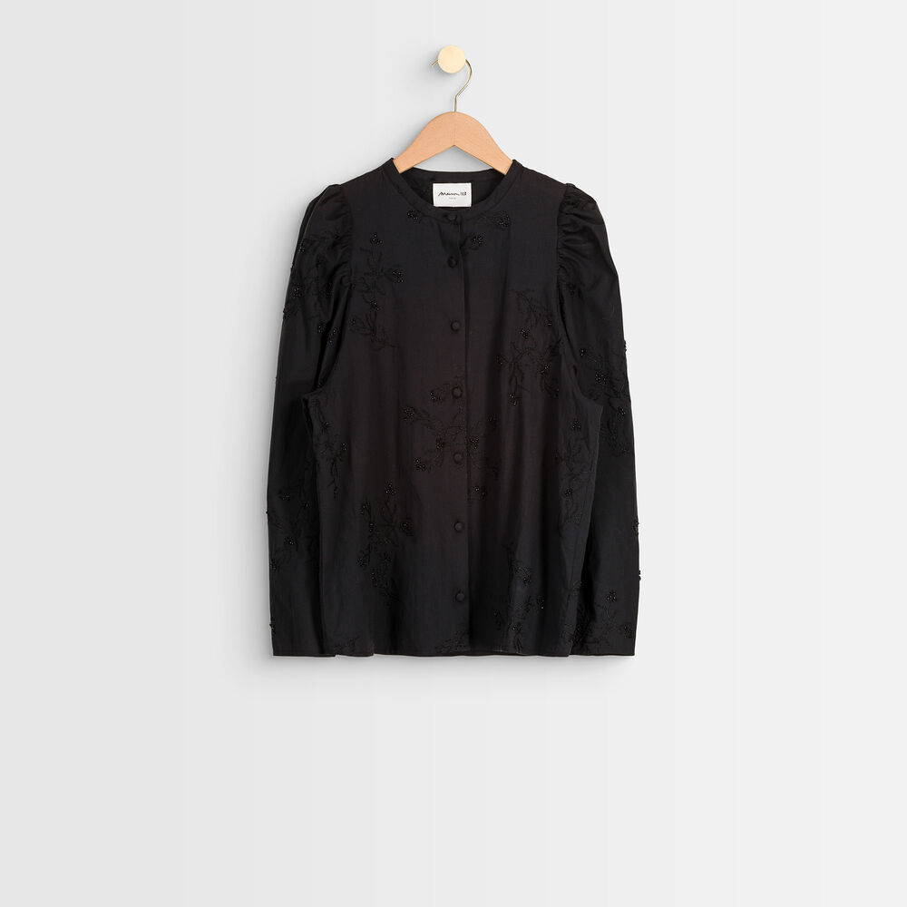 Jo embroidered blouse noir.