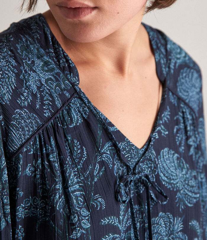 VarTalisma blue printed blouse PhotoZ | 1-2-3