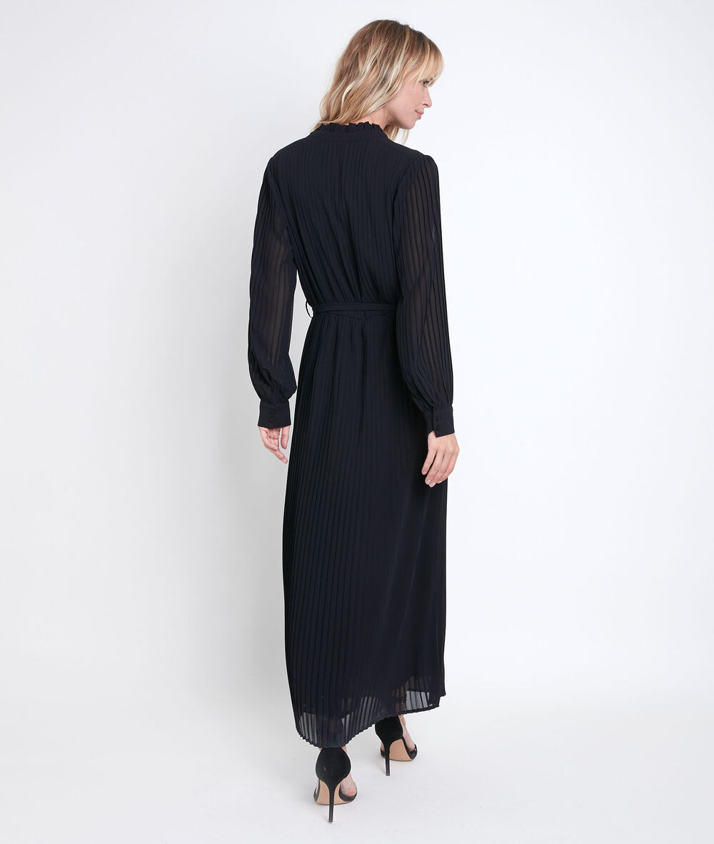 Catarina pleated maxi dress noir.