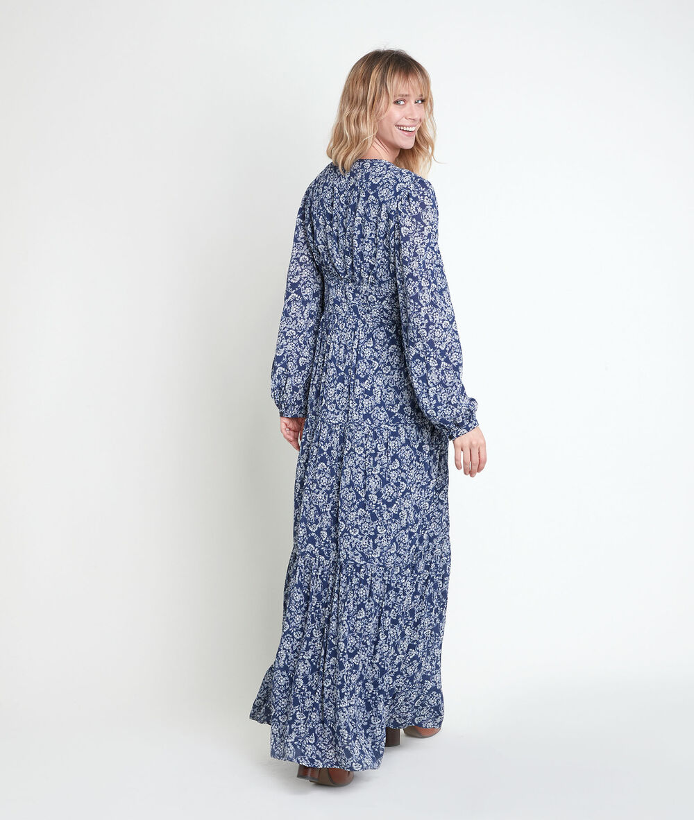 Leonor printed maxi dress marine.