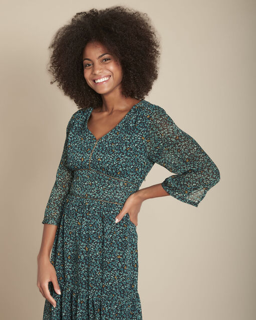 Ivanka long printed dress (1) - Maison 123