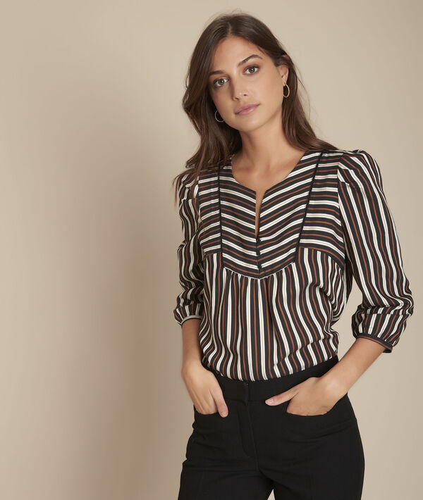 Madina striped blouse. | 1-2-3 Madina striped blouse. PhotoZ | 1-2-3