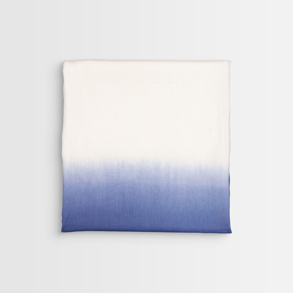 Brice tie-dye cotton scarf marine.