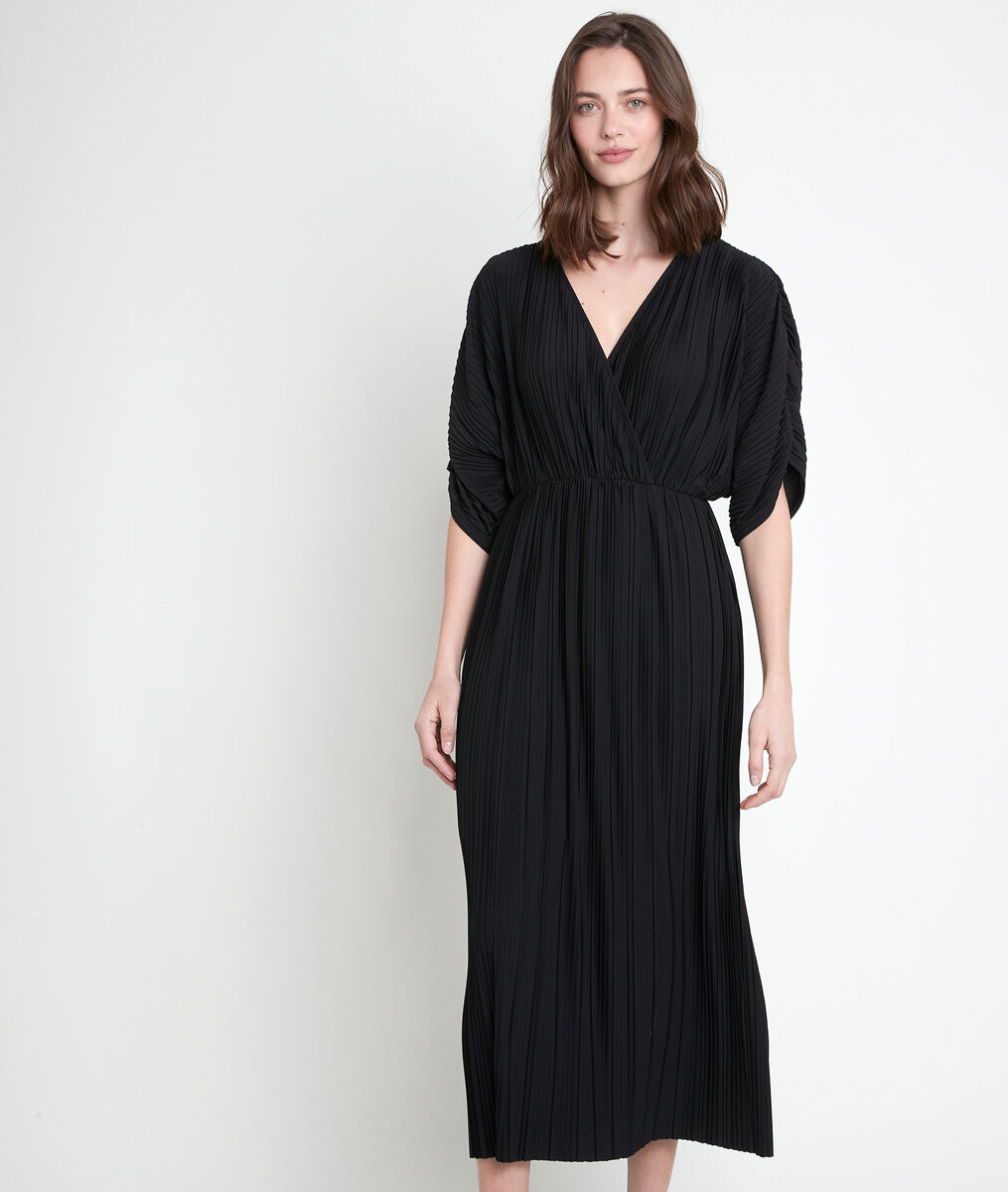 Melissa black long pleated dress | 1-2-3 Melissa black long pleated dress PhotoZ | 1-2-3