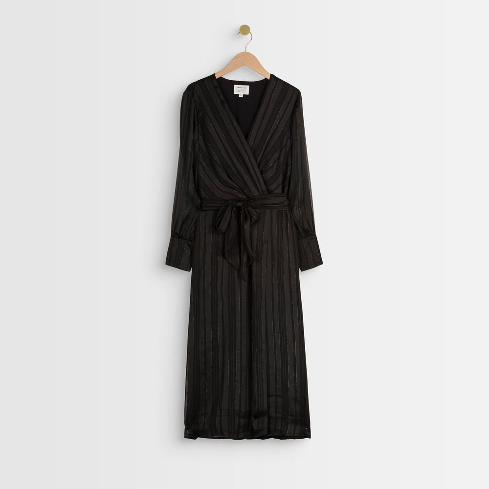 Catherine max wrap dress noir.