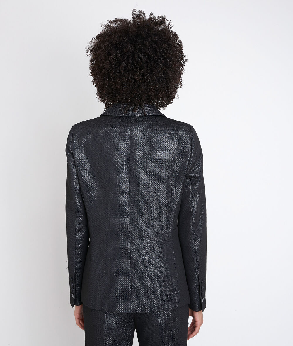 Thomas jacquard jacket noir.
