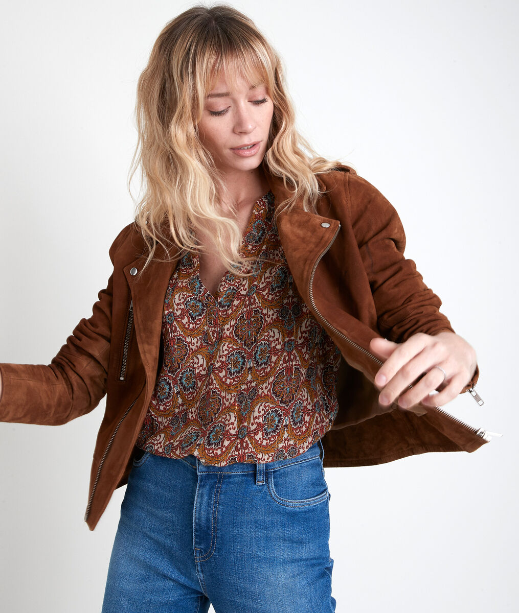 TOMMY camel-coloured suede jacket | 1-2-3 TOMMY camel-coloured suede jacket PhotoZ | 1-2-3