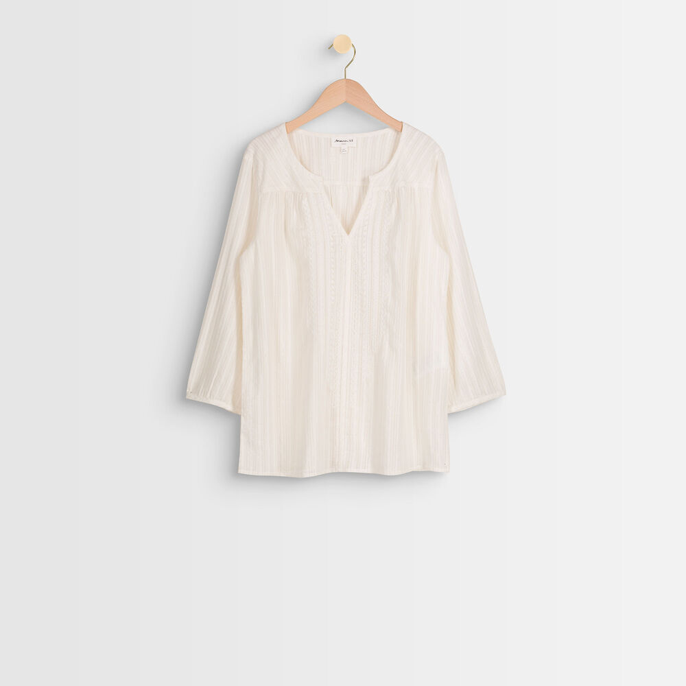 Eclipse embroidered blouse white.