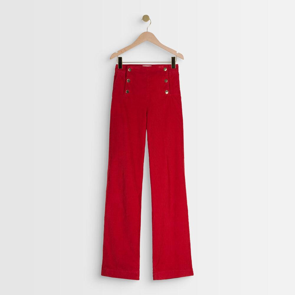 Hubert red sailor trousers tomette.