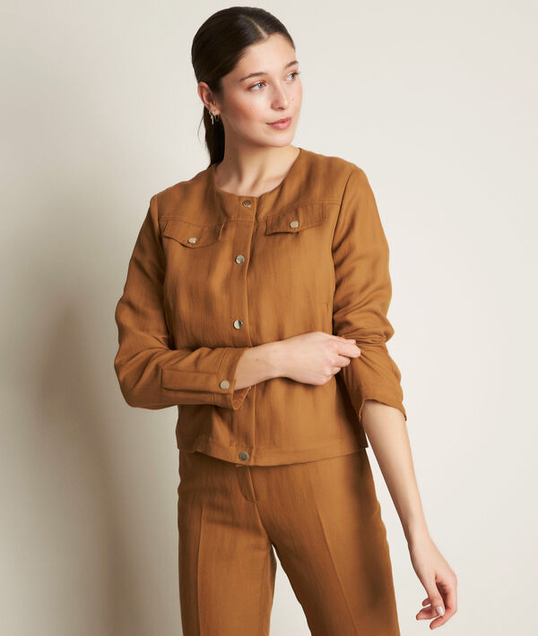 London camel short jacket | 1-2-3 London camel short jacket PhotoZ | 1-2-3