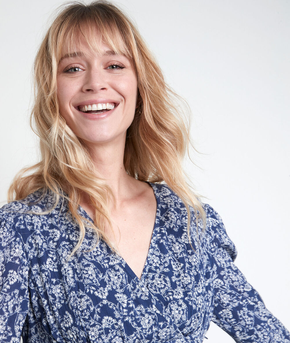 Leonor printed maxi dress marine.