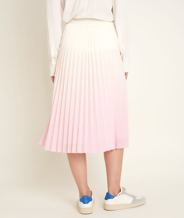 Basile faded pleated skirt rose.
