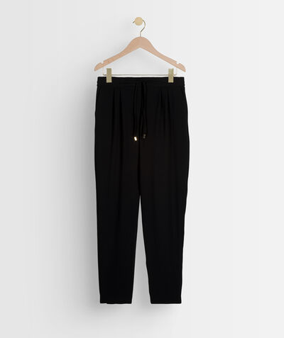 FLYNN black crepe trousers PhotoZ | 1-2-3