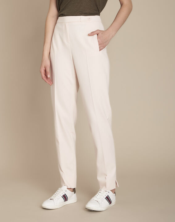 Lara powder-coloured microfibre cigarette trousers | 1-2-3 Lara powder-coloured microfibre cigarette trousers PhotoZ | 1-2-3