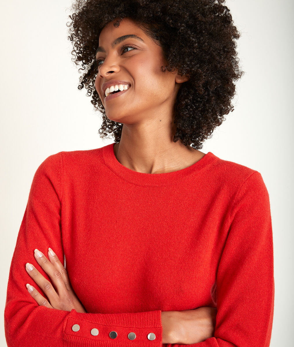 River orange cashmere pullover | 1-2-3 River orange cashmere pullover PhotoZ | 1-2-3
