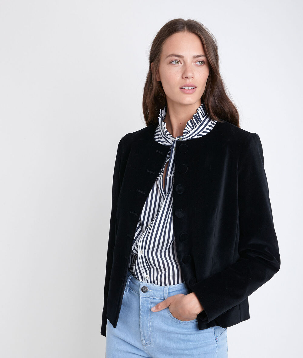Tania velvet jacket noir.