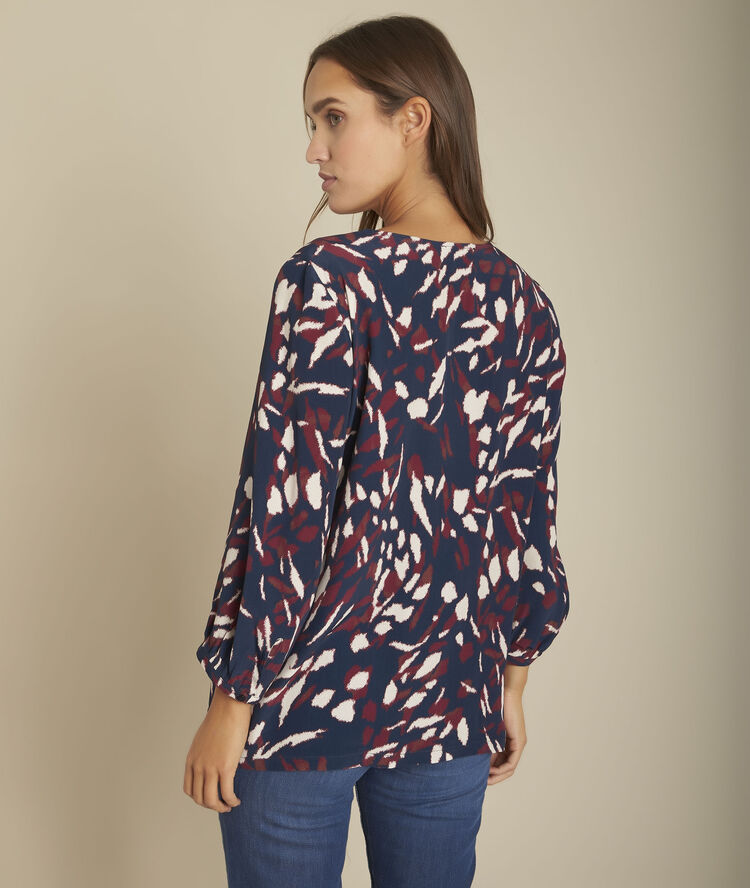 Manuella printed blouse black.