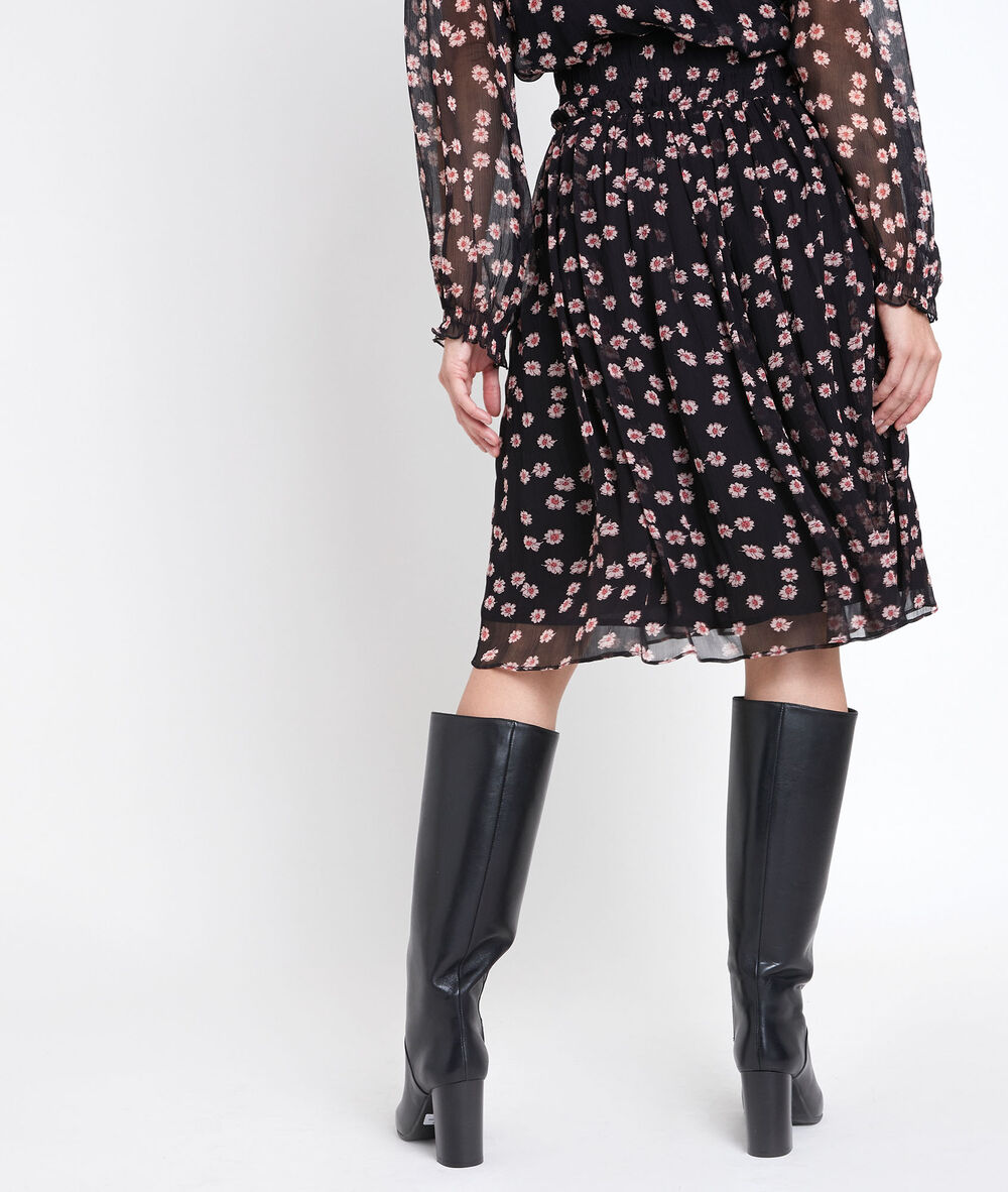 Groseille printed skirt noir.