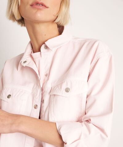 Arlene pale pink cotton shirt PhotoZ | 1-2-3