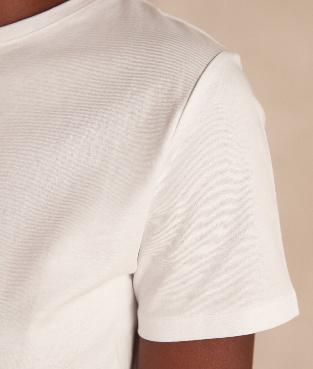 T-shirt en coton biologique blanc MARTIN PhotoZ | 1-2-3