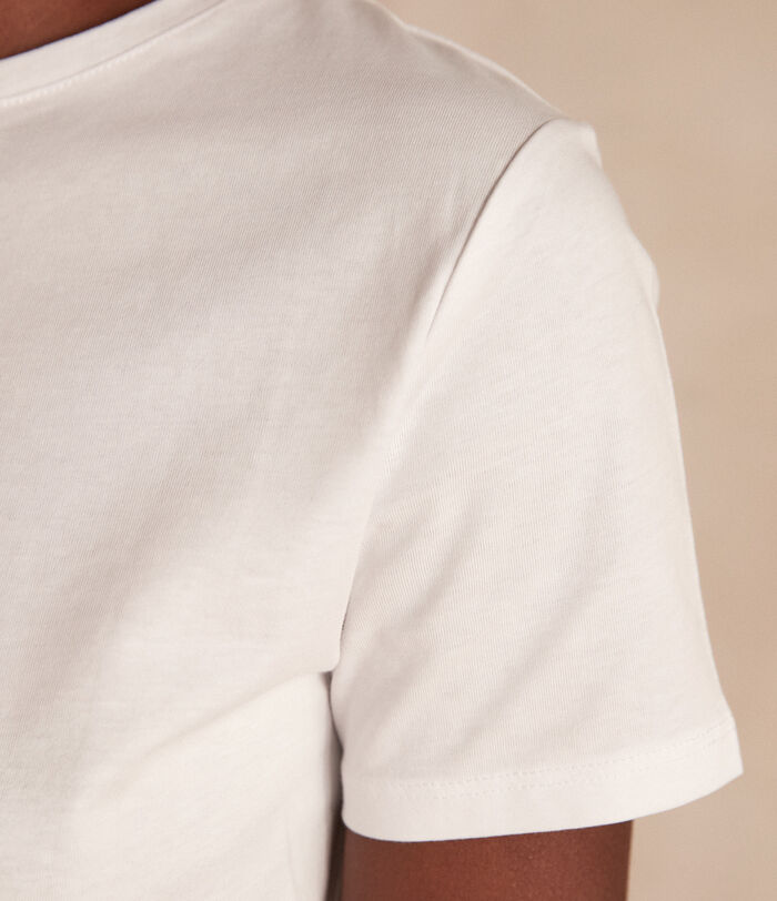 T-shirt en coton biologique blanc MARTIN PhotoZ | 1-2-3