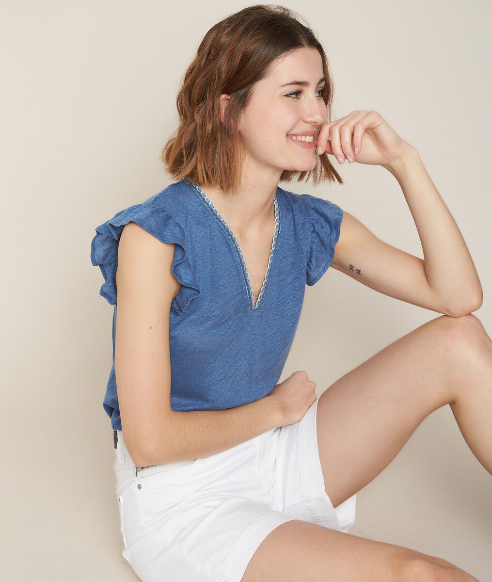 Rodeo linen top | 1-2-3 Rodeo linen top PhotoZ | 1-2-3
