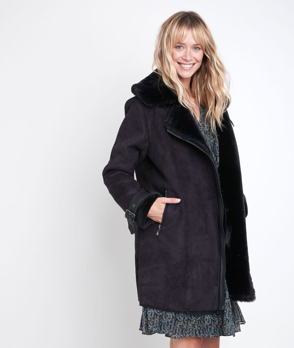 Ikara faux shearling coat | 1-2-3 Ikara faux shearling coat PhotoZ | 1-2-3