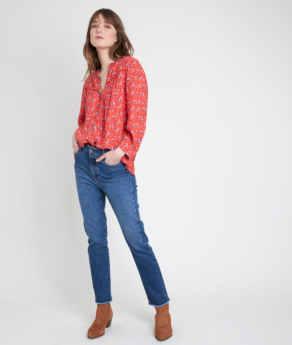 PATIENCE raw cut jeans in recycled cotton | 1-2-3 PATIENCE raw cut jeans in recycled cotton PhotoZ | 1-2-3