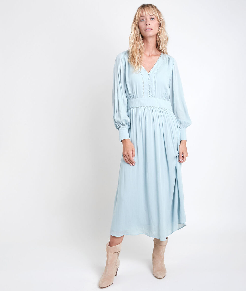 Nathalie celadon maxi dress celadon.
