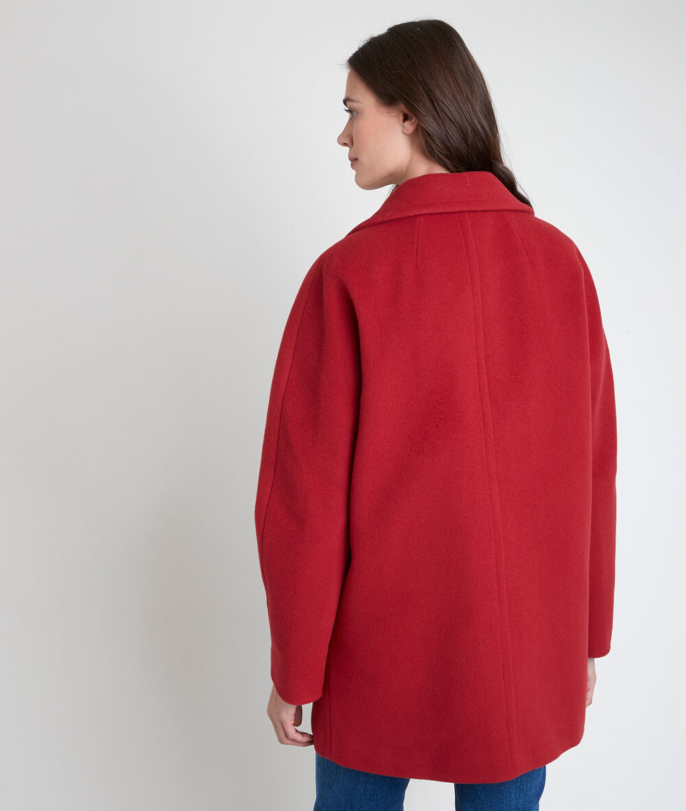 Joy terracotta wool blend coat tomette.