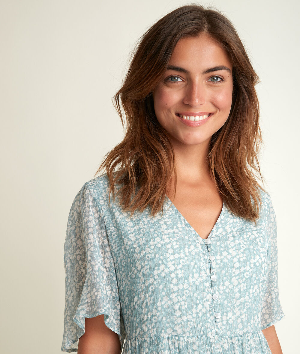 Nara printed dress ardoise.