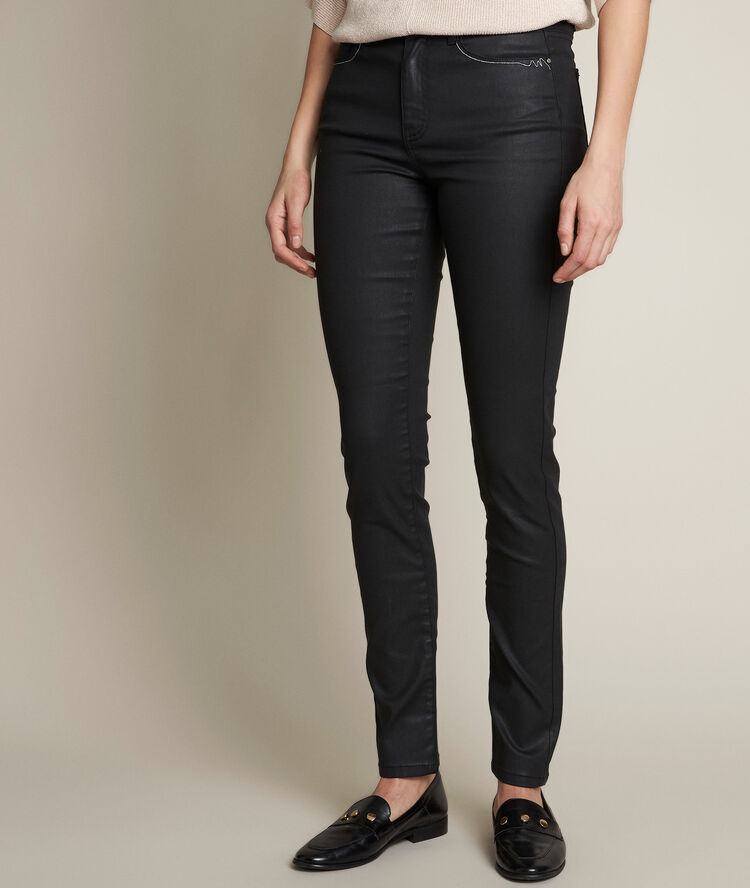 L'iconique : jean slim noir socrate black.