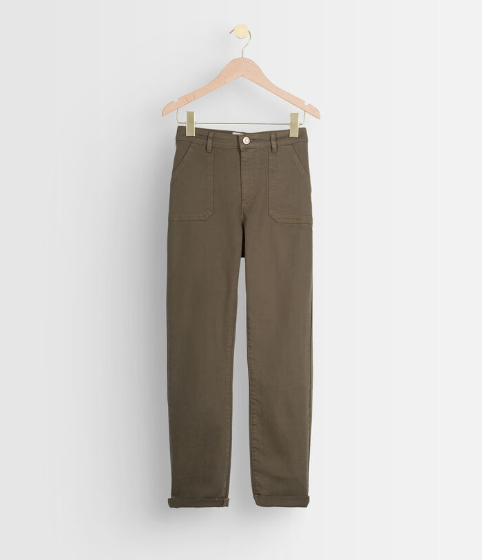 Nalla khaki cotton straight-leg jeans  PhotoZ | 1-2-3