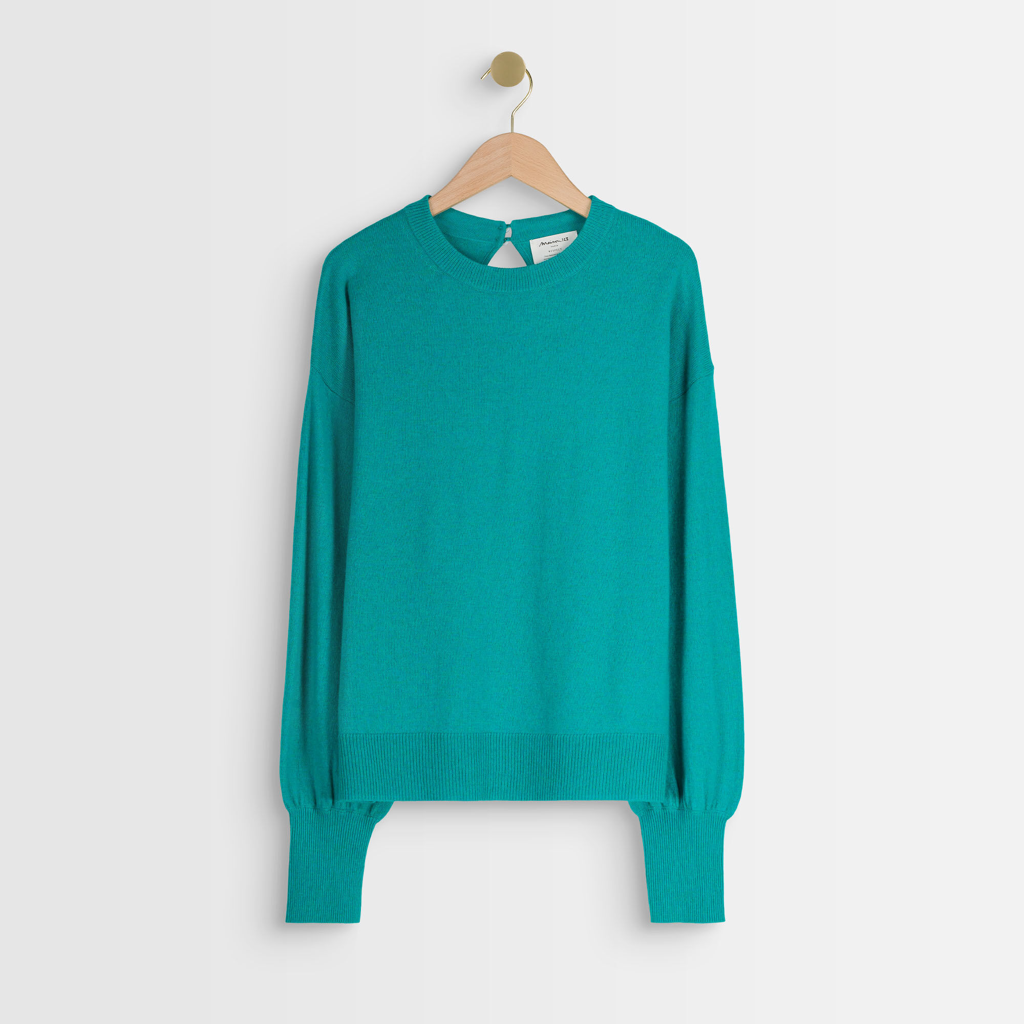 turquoise cashmere jumper
