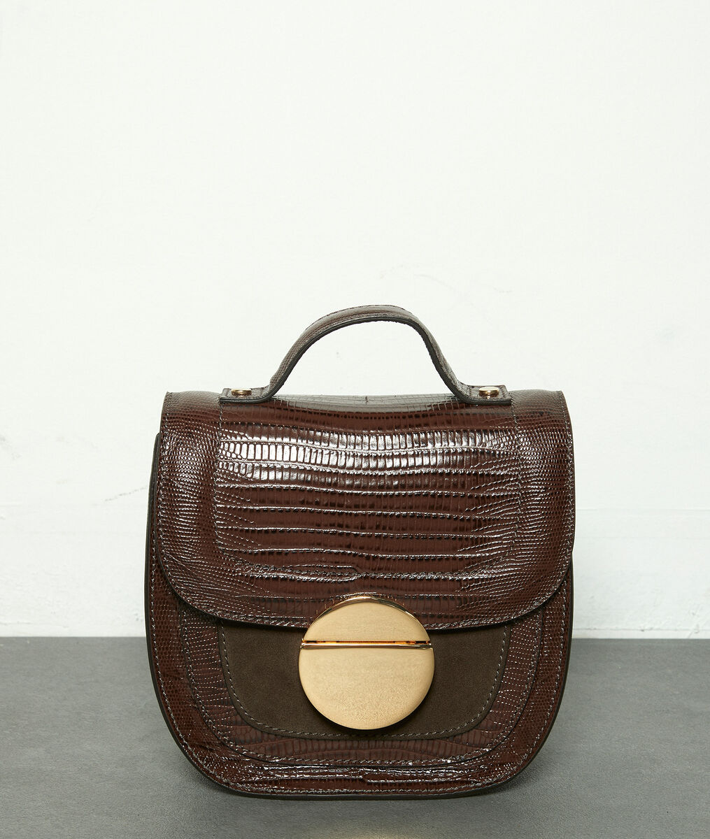 The Numéro 8 chocolate-coloured — Iconic bag | 1-2-3 The Numéro 8 chocolate-coloured — Iconic bag PhotoZ | 1-2-3