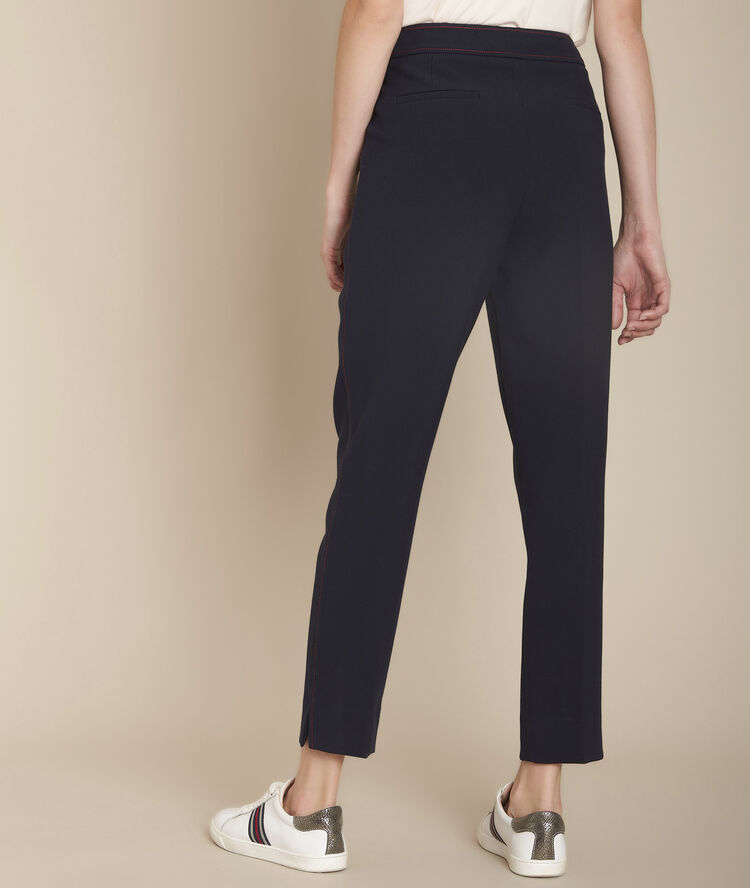 Ermel navy compact trousers navy.
