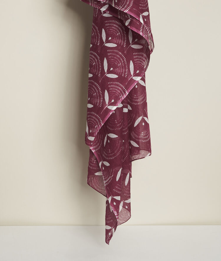 Capucine printed scarf purple.