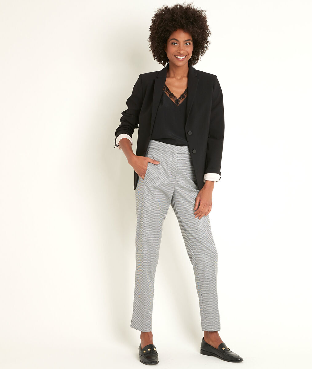 Lara cigarette trousers with houndstooth pattern | 1-2-3 Lara cigarette trousers with houndstooth pattern PhotoZ | 1-2-3
