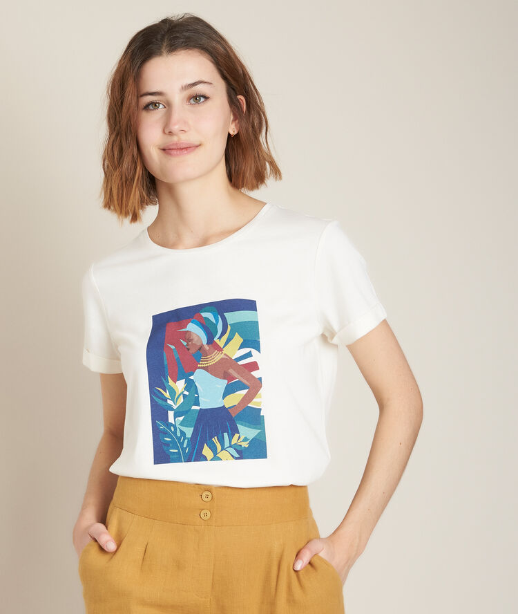 Resal printed t-shirt white.