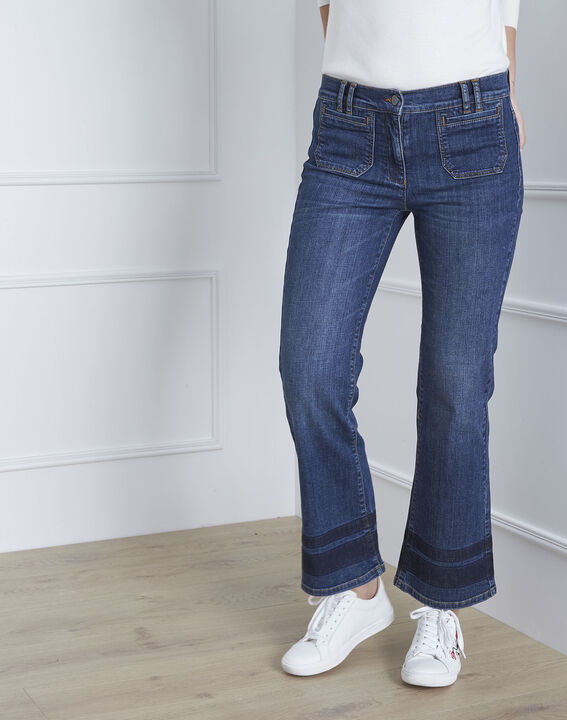 Chicago short flared indigo jeans | 1-2-3 Chicago short flared indigo jeans PhotoZ | 1-2-3