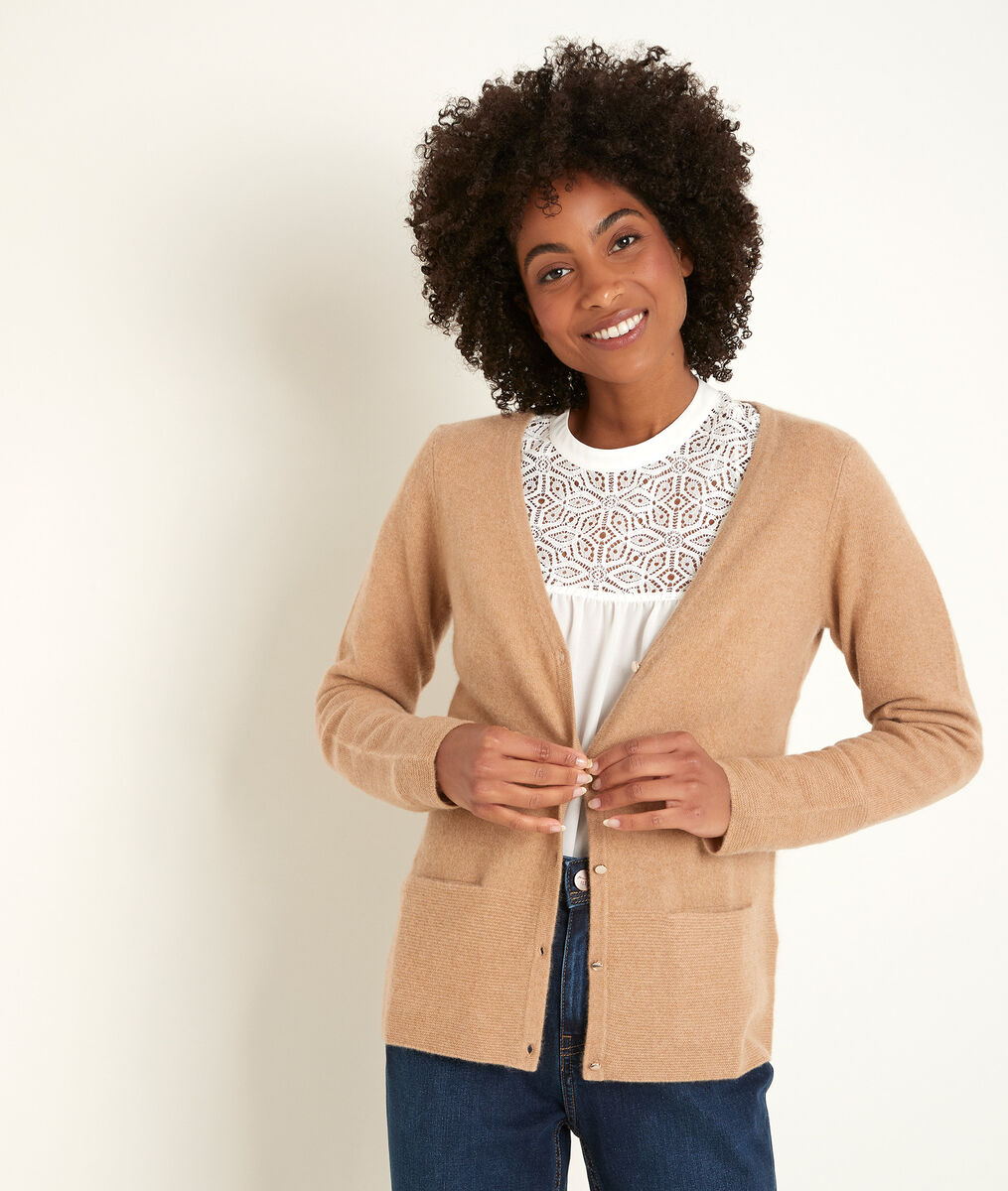 Robin havana cashmere cardigan | 1-2-3 Robin havana cashmere cardigan PhotoZ | 1-2-3