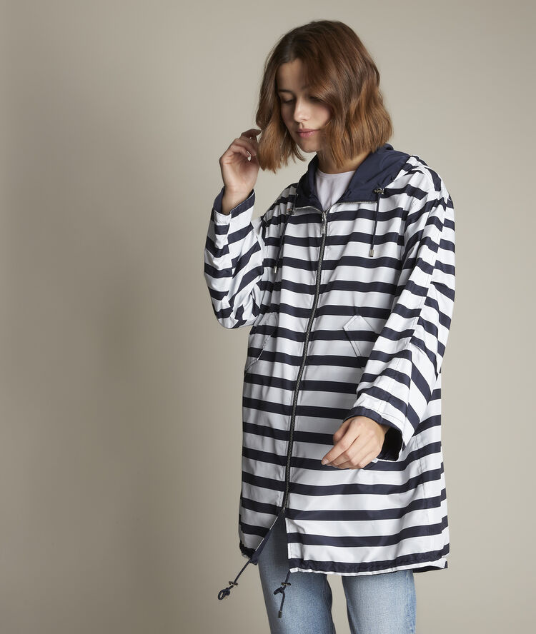 Fiona navy reversible parka navy blue.