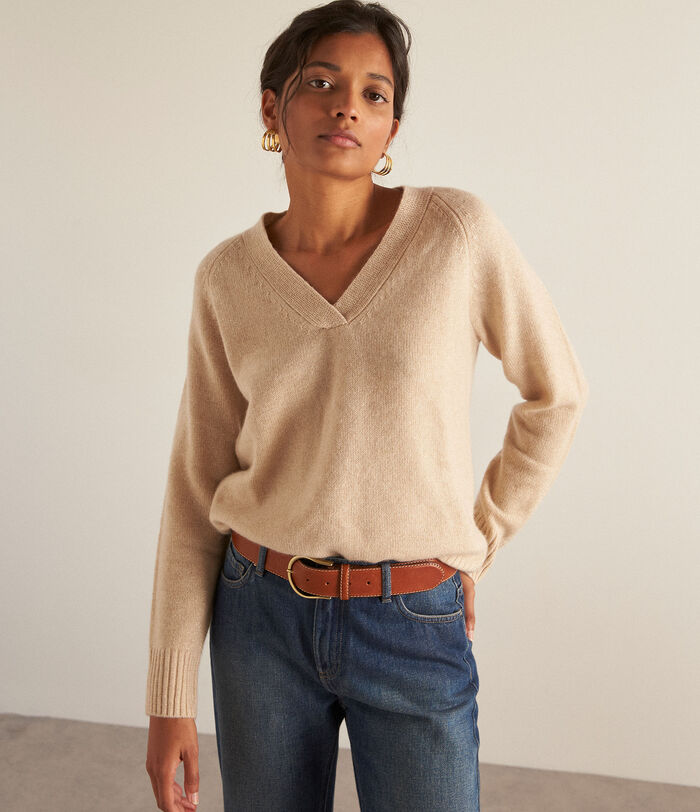 Bea natural recycled cashmere jumper