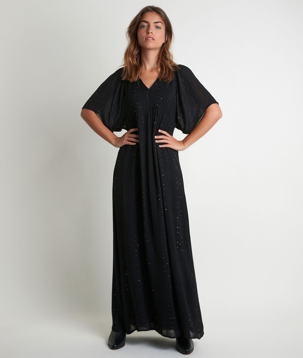 Noaki sequinned maxi dress noir.