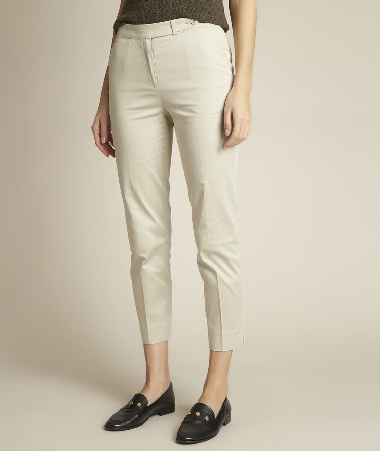 Rubis beige cigarette trousers putty.