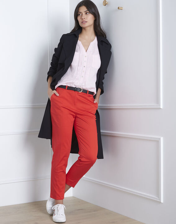 Roma pink linen shirt | 1-2-3 Roma pink linen shirt PhotoZ | 1-2-3