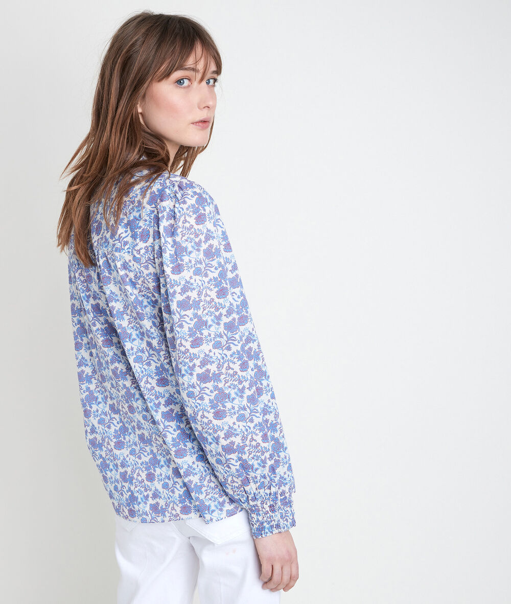 Tenessis floral forget-me-not print blouse myosotis.