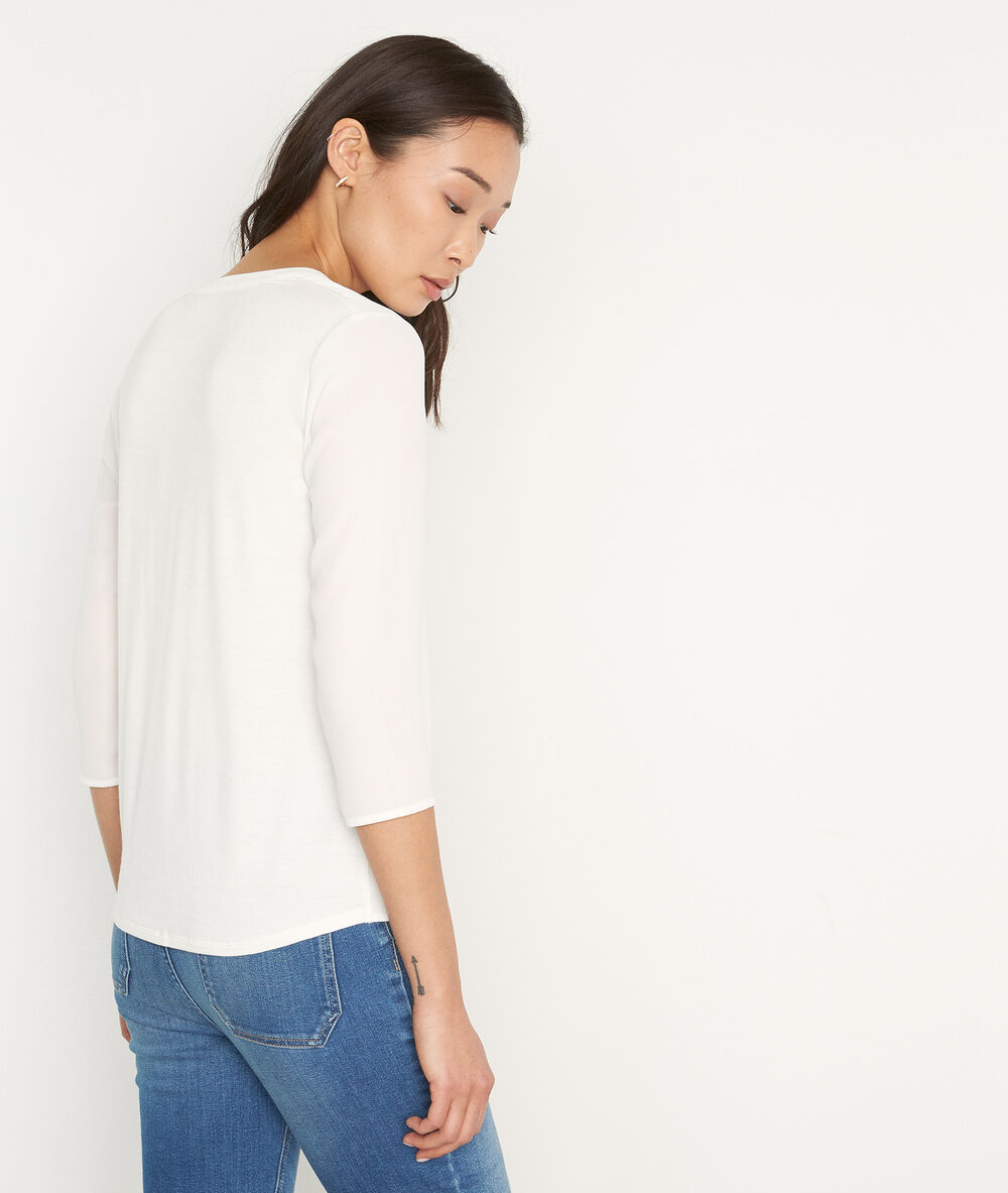 Witney two-fabric ecru top ecru.