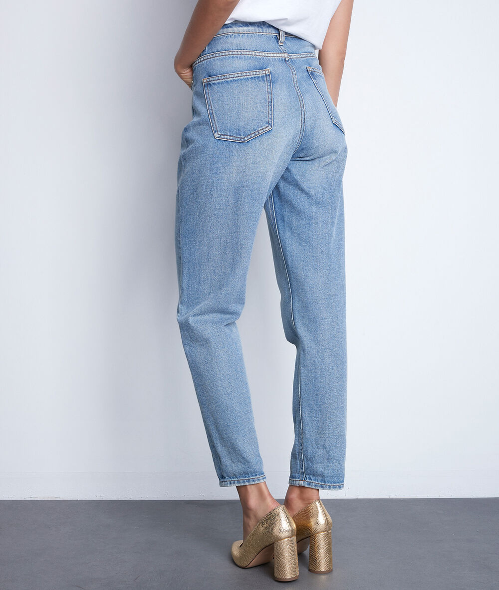 The lovely solene pure bleached mum jeans pure bleached.